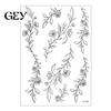 Temporary Tattoo Stickers 1 Sheet Stickers, Waterproof Flowers Leaves Tattoos, Safe Tattoos for Skin Fake Arm Shoulder Legs Back Men Women Non-toxic