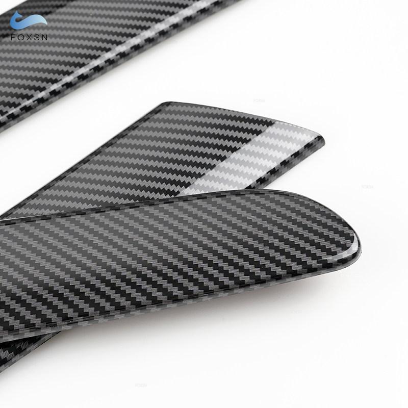 4 шт. аксессуары для интерьера автомобиля из углеродного волокна, полоски для оконной и дверной панели, накладка для VW Golf 6 MK6