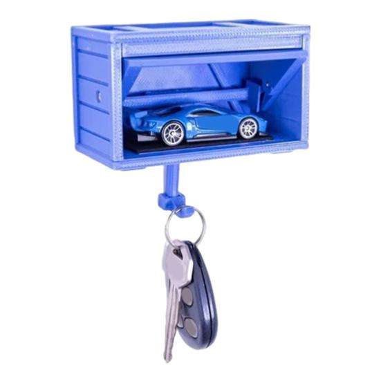 Car Garage Key Holder with Opening Door Wall Mount Key Organizer Decorative Key Hanger for Home Entrance Use Car Enthusiast