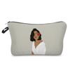 Women Black girl Print Cosmetic Bag Toiletries Organize Travel Storage Case 6397
