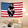 Taehyungs American Flag Tapestry Kpop Idol Home Decor Wall Hanging Bedroom Background Indoor Outdoor Decor Concert Banner
