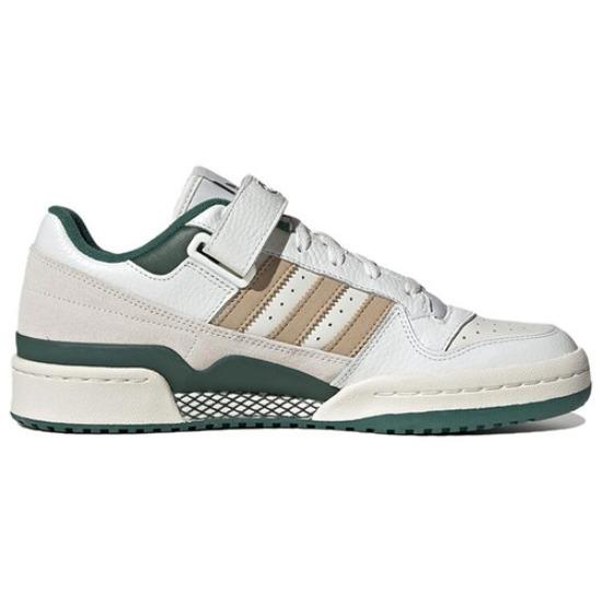 adidas Forum Low Dark Green/Core White/Magic Beige - IE4585