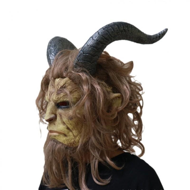 Beauty Beast Latex Mask Halloween Cosplay Costume Horror Party Prop Adults