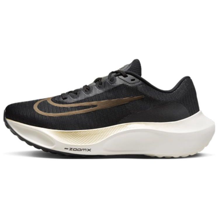 Nike Zoom Fly 5 Black Metallic Gold Grain Unisex Sneakers Sail DM8968-002