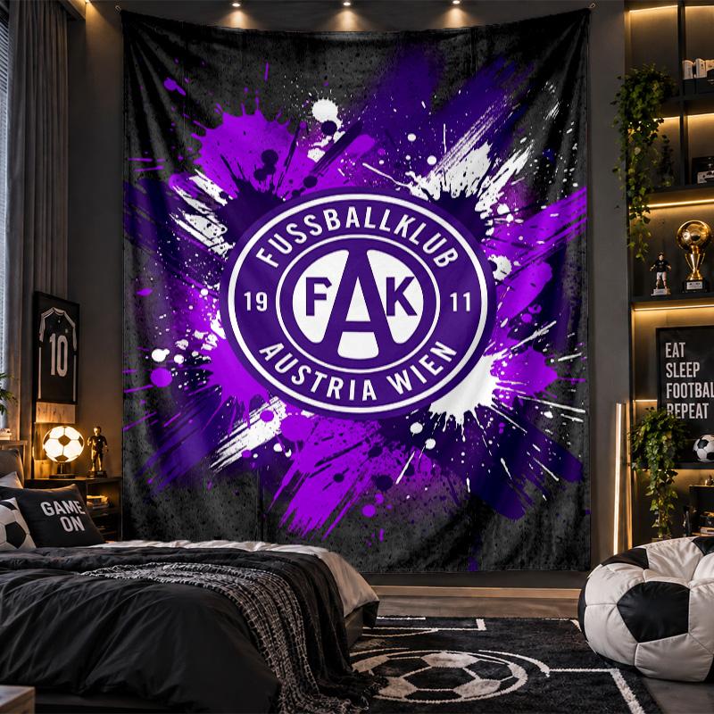 Wall Hanging Tapestry Austria Wien FC Print Cloth for Living Room Bedroom Home Decor