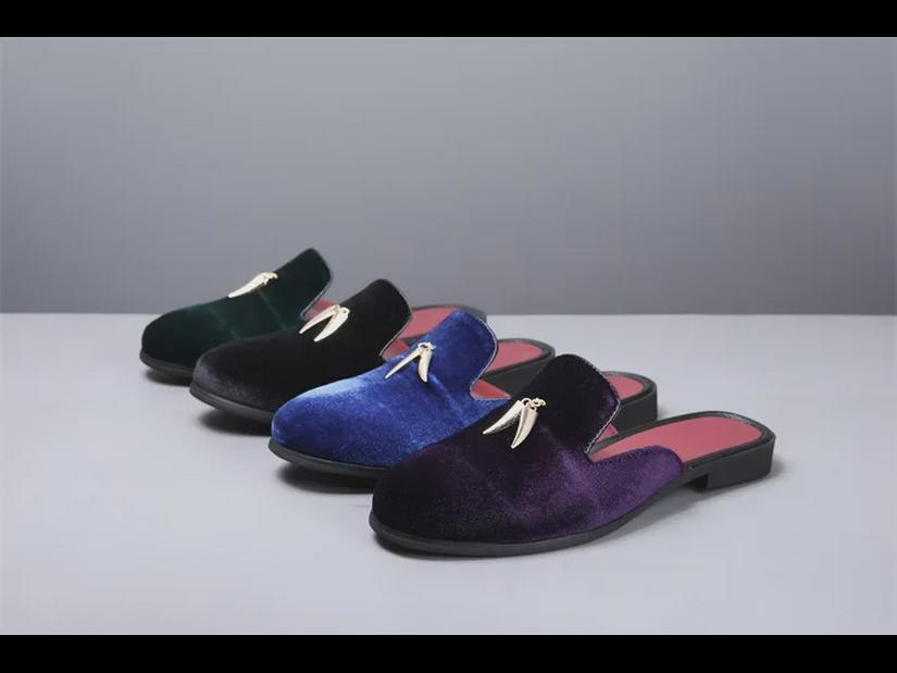 Европейские и американские мужские повседневные тапочки Baotou: Сандалии-полускольжения Lazy Sandals, мужская обувь больших размеров