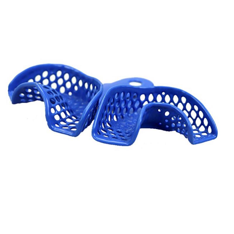 10 шт./комплект Пластиково-стальные стоматологические слепочные ложки Инструмент для гигиены полости рта