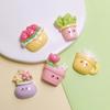 Kawaii Cartoon Potted Plant 24x20mm Cute Flower Pot Cabochons 100Pcs Assorted Cute Mini Potted Toys