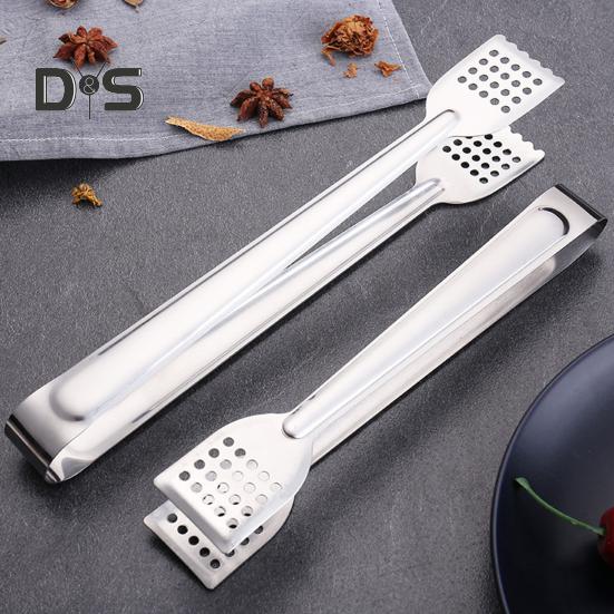 Stainless Steel Practicability Food Tong Heat Insulation Comfortable To Grip Versatile Bread Clip Kitchen Supplies