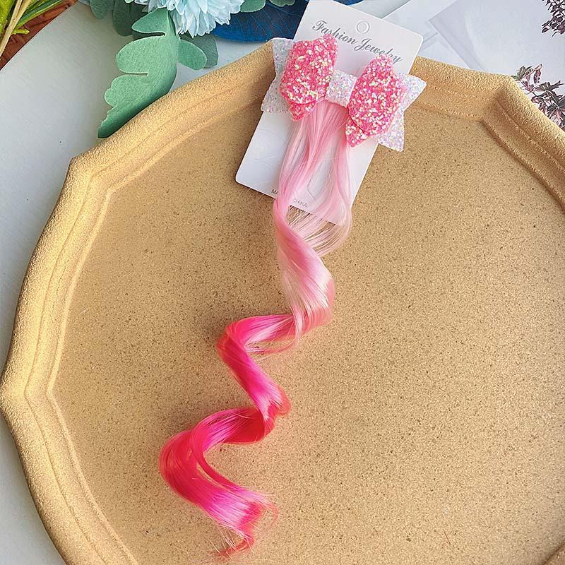 1 пара, милая заколка для девочек, детская заколка для волос, мультяшная веревка для волос, аксессуары, детский парик, веревка для волос, головной убор