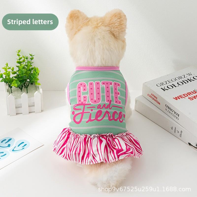 Autumn and Winter Dog Clothes Princess Xiaoxiangfeng Teddy Pet Skirt Autumn and Winter Dog Clothes Clothing