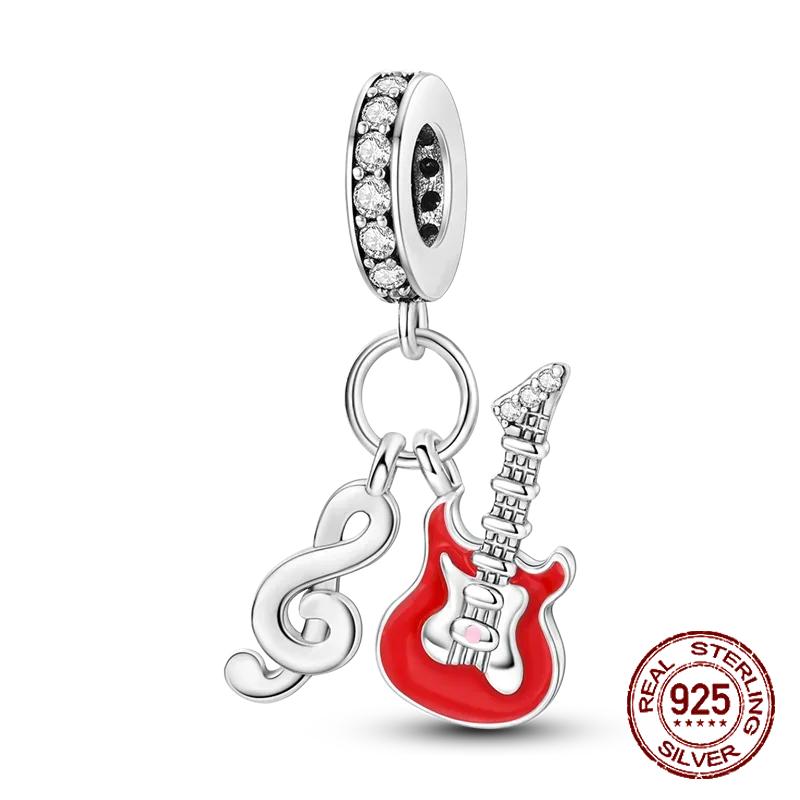 Шармы Бусины Серии Красного Цвета Медь Кровь Сердце Любовь Машина Клубника Фрукты Подвеска Подходят Оригинальному Браслету-Бэнглу DIY Ювелирные Изделия