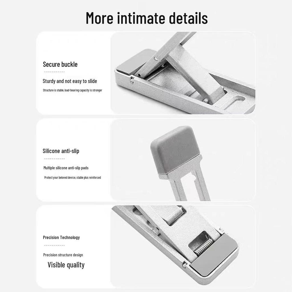 Ультратонкая подставка для ноутбука из цинкового сплава: Невидимая, Складная, Портативная Мини-подставка-кулер