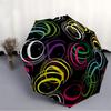 1pc Colorful Circles Automatic Folding Umbrella - 8-Rib Automatic Open/Close, Large Canopy Birthday Festival Gift yy251217155