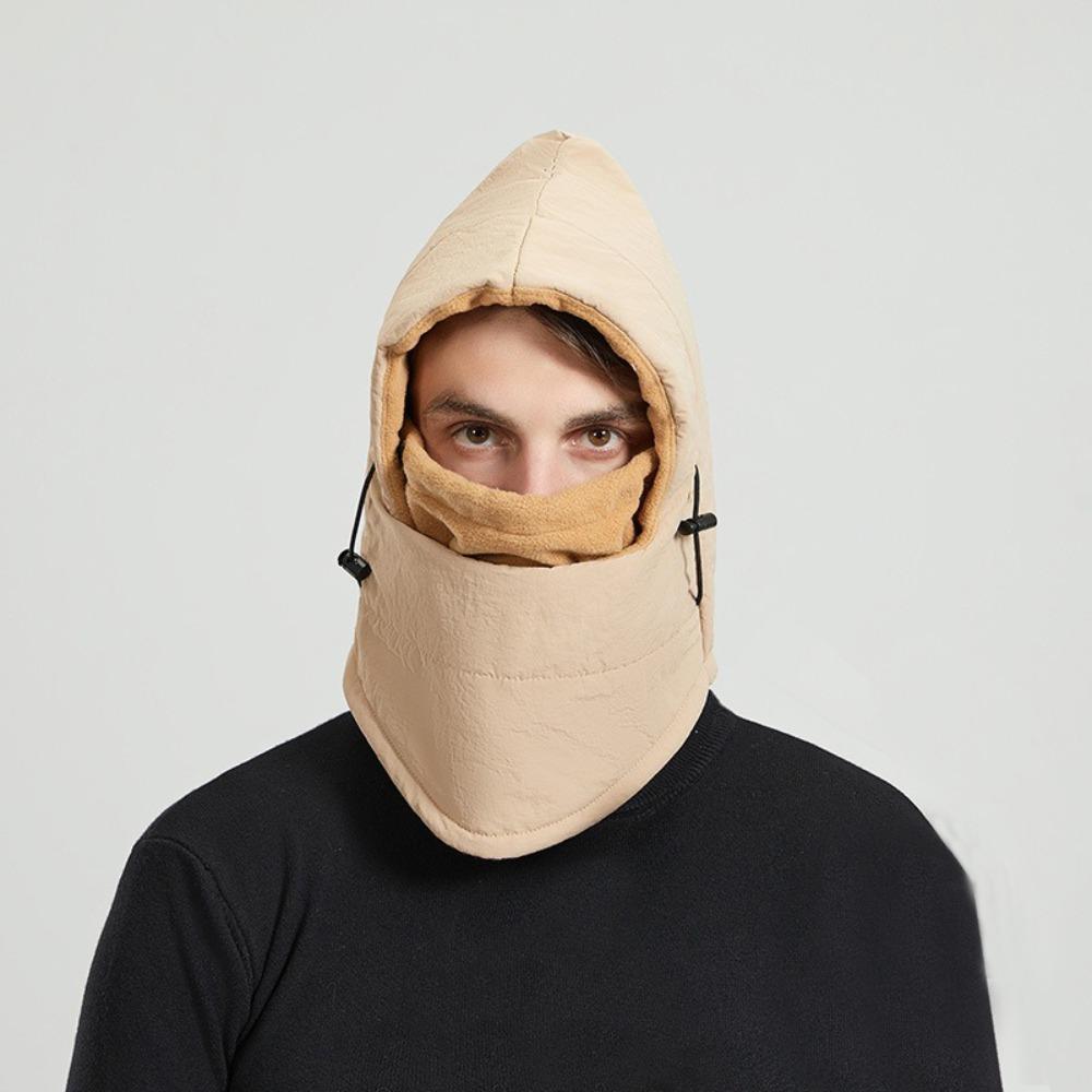 Теплая плюшевая шапка-пуловер, дышащая защита лица, грелка для шеи, новая зимняя теплая шапка, зимняя погода