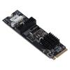 5Gbps Type E USB 3.1 Front Panel Socket M.2 M Key PCIe to USB 3.1 Front Expansion Card Adapter for Motherboard