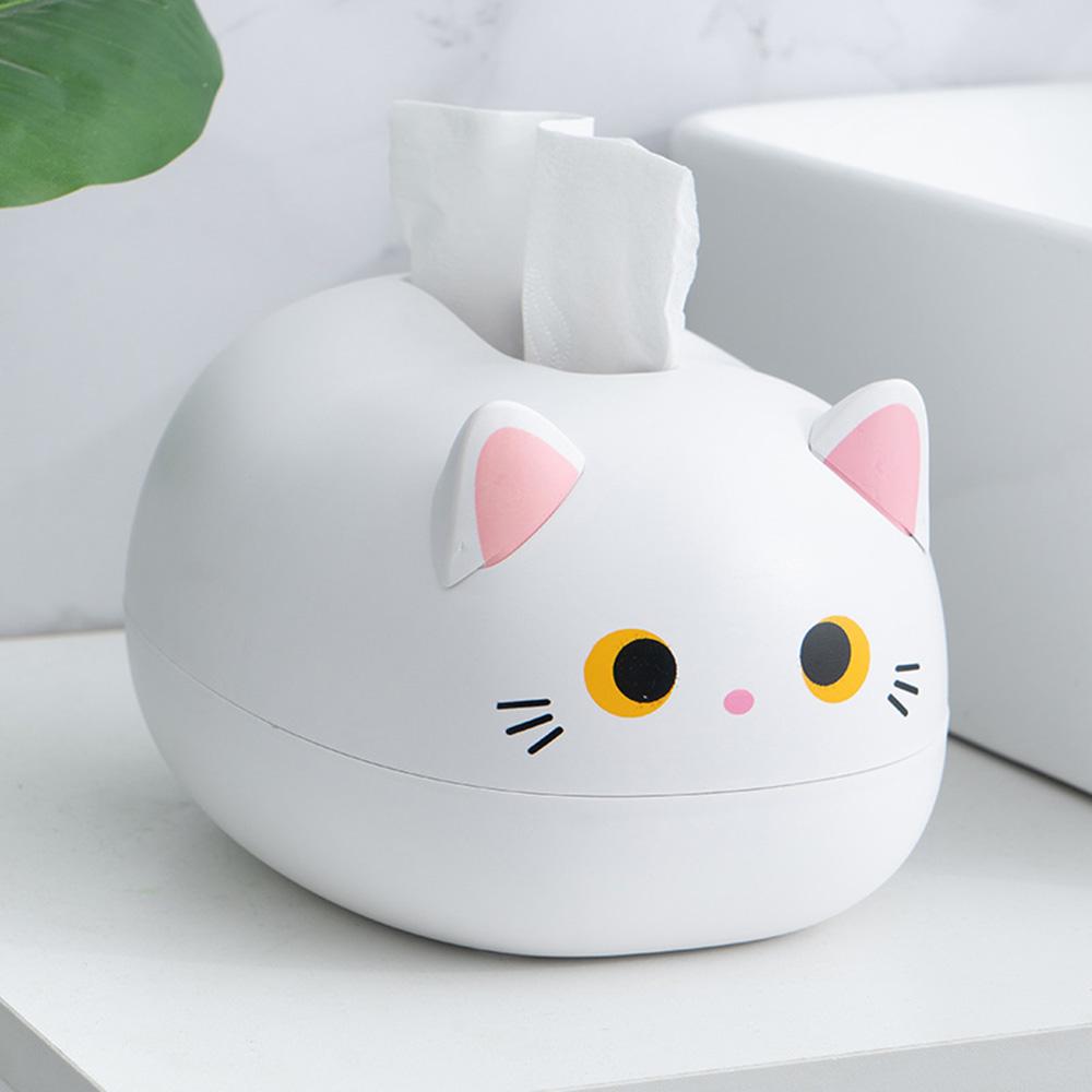 Милая кошачья коробка для салфеток, настольный держатель для туалетной бумаги, коробка для хранения зубочисток, контейнер для туалетной бумаги, украшение для дома для подарка
