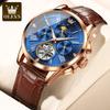 Skeleton Tourbillon Automatic Mechanical Watch Multifunctional Waterproof Men's Watch