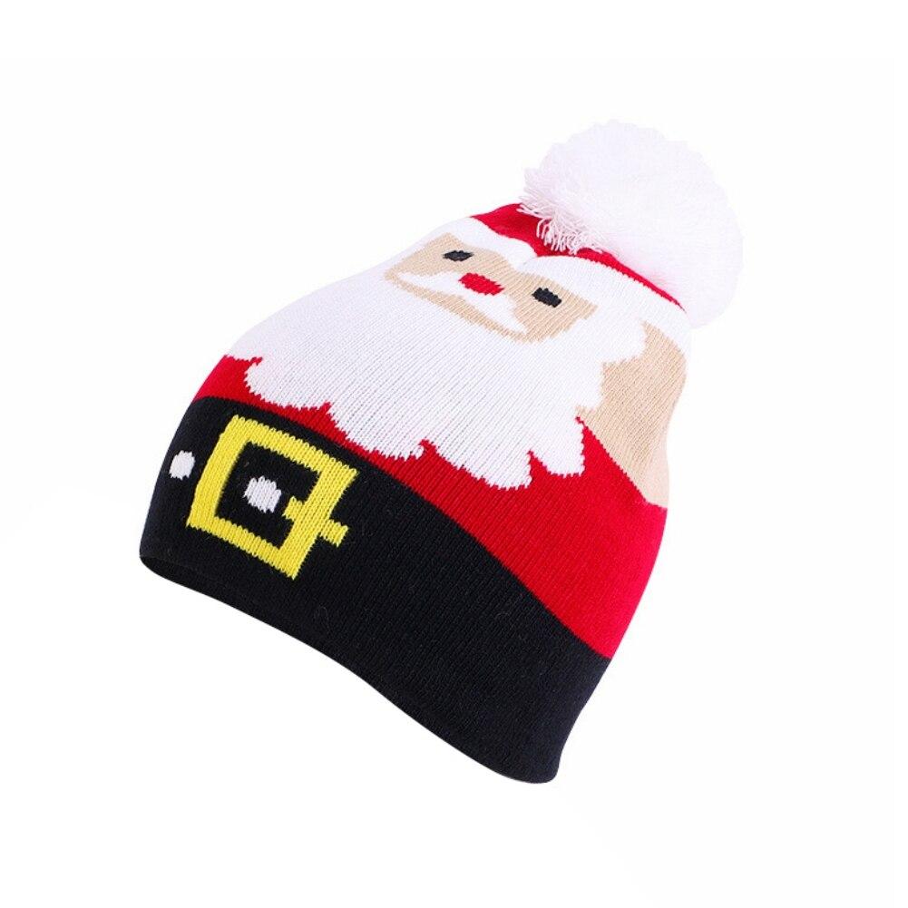 Детская шапка Детская вязаная теплая шапка Новогодний рождественский декор