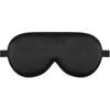 Organic Mulberry Silk Sleep Mask Feather Light and Cloud Soft Eye Cover for Sleeping, Gender-Neutral (Black)