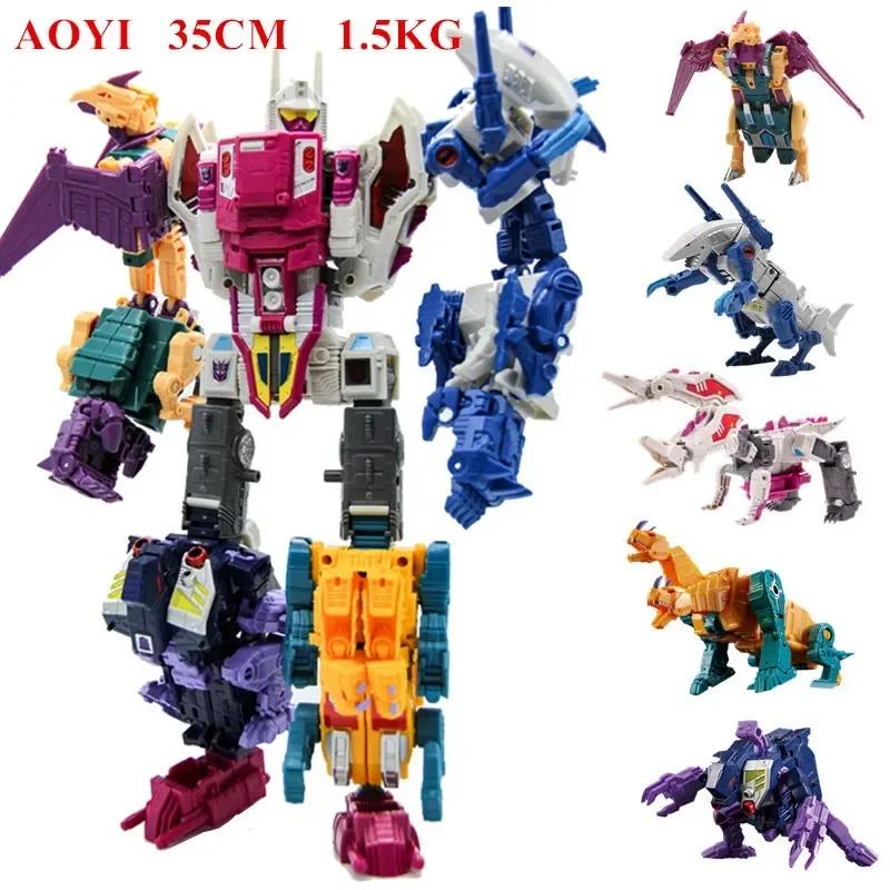 44cm JINJIANG 6 IN 1 Big Hook Transformation KO GT Devastator Action Figure Engineering Combiner Crane Gravity Model Gift Kid