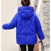 Зимняя женская теплая толстая куртка с капюшоном, повседневная свободная куртка с хлопковой подкладкой, верхняя одежда средней длины