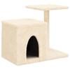 VidaXL Arbre à chat avec griffoirs en sisal crème 50,5 cm 172124