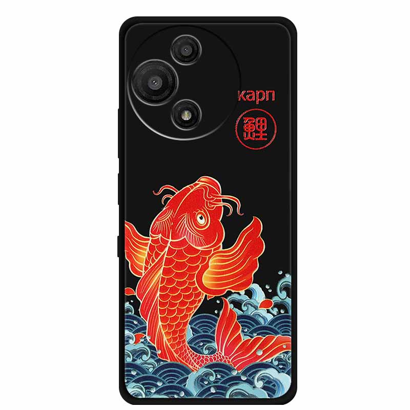 Для TCL 60 SE Nxtpaper Чехол 3D Тиснение Рельефные Цветы Черный ТПУ Силикон Мягкая Задняя Крышка Чехлы Для TCL 60R Чехол 6.7" Fundas Сумка