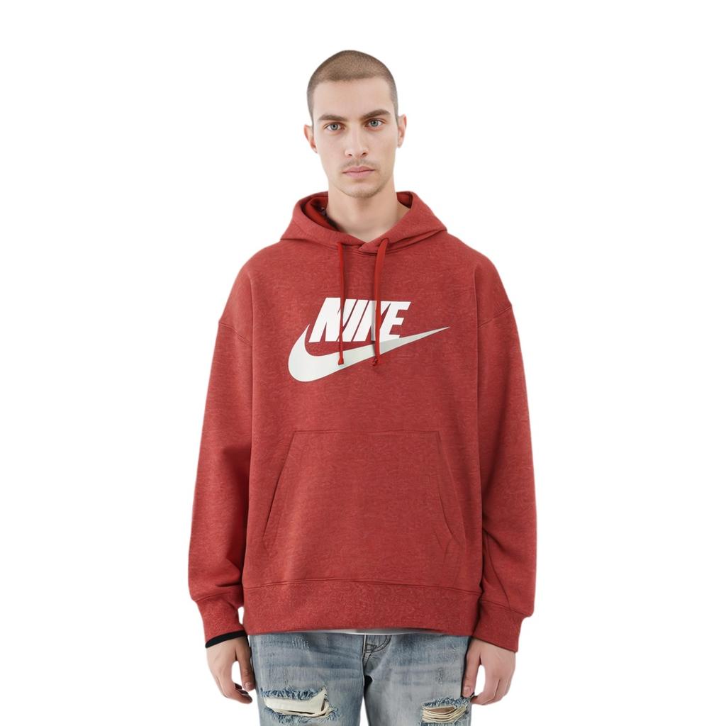 Nike Casual Sports Fleece Lined Stay Warm Pullover Brick Red Men's CN8753-895