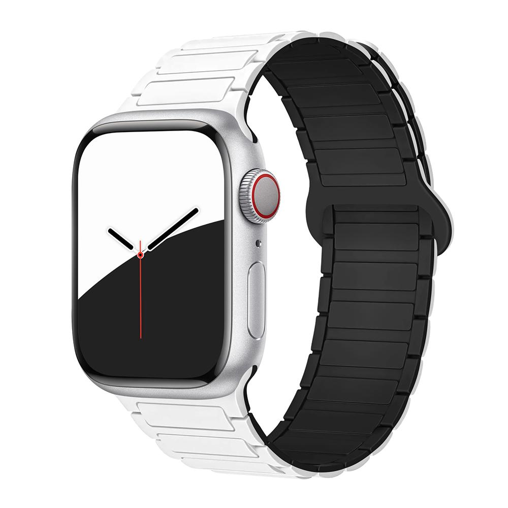 bands for Apple Watch strap 40mm 46mm 45mm 44mm 41mm 49mm Magnetic Silicone correas Bracelet iWatch Series 11 10 9 8 Se ultra2 3