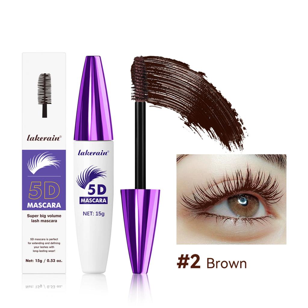 Тушь Lakerain Color Mascara Cross Border 5D Waterproof Slim Curl Non-Smiding Non-Removing Mascara Primer
