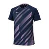Table Tennis Game Shirt, Short Sleeve, JTTA Certified, Moisture-Wicking, Quick-Drying, Unisex, 82JAC102, Dress Navy