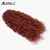 Noble Crochet Hair Soft Water Wave Twist Crochet Hair Synthetic Braid Hair Ombre Blonde Red 20"Deep Wave Braiding Hair Extension