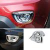 Для Jeep Compass 14-2016 Яркий хром Накладка молдинг на веки передних противотуманных фар 2 шт.