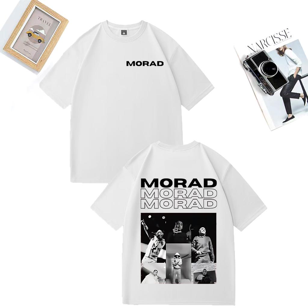 Rapper Morad MDLR Album Merch Fashion T Shirt Unisex WOMEN Clothing Casual Cotton Tshirt Hip Hop Short Sleeve Tshirts Streetwear