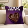 Food CCadbury Cushion Cover Soft Short Plush SkinFriendly Cushion Case for MultiScene Use
