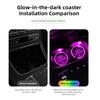 hbsh4 7 Colors Car LED Luminous Water Cup Pads Coaster Mats/Car keychain For Lexus RX 300 IS 250 300 GX 400 460 UX 200 NX LX GS ES LBX