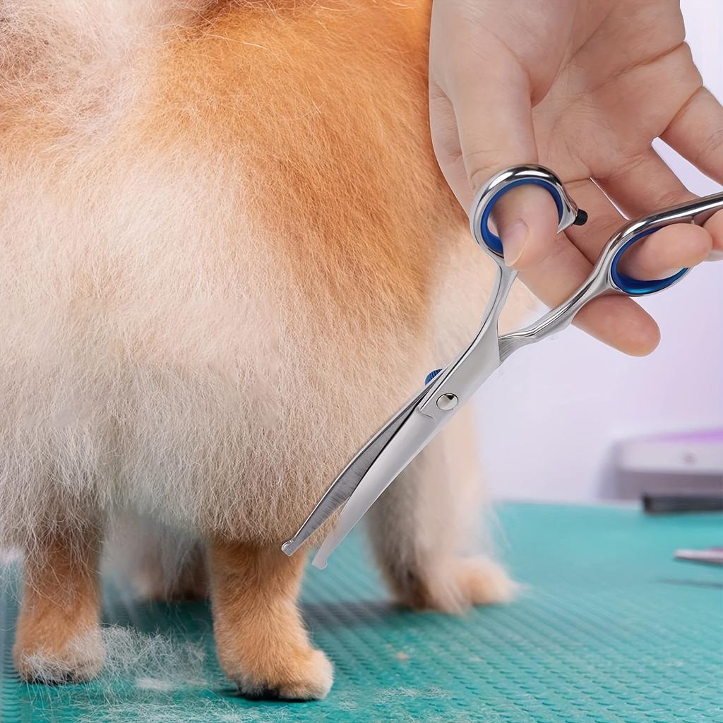 Набор ножниц для ухода за домашними животными премиум-класса длиной 7,5 дюймов — безопасные круглые кончики, ножницы из нержавеющей стали для собак и кошек