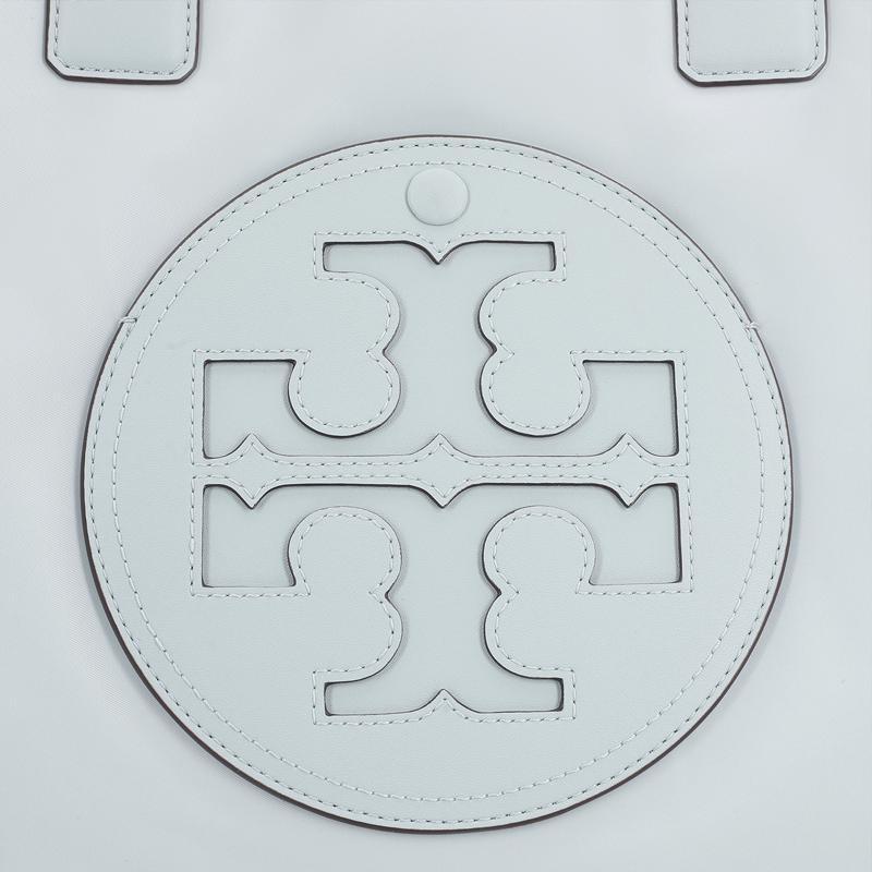 Tory Burch Женская сумка-тоут Ella с логотипом Double T и магнитной застежкой, однотонная, светло-голубая 88578-401