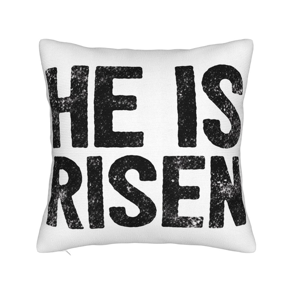 He Is Risen Boho Easter Christian Jesus Pillow Case Fashion Pillow Cover Soft Pillowcases For Chair Sofa Home Decor