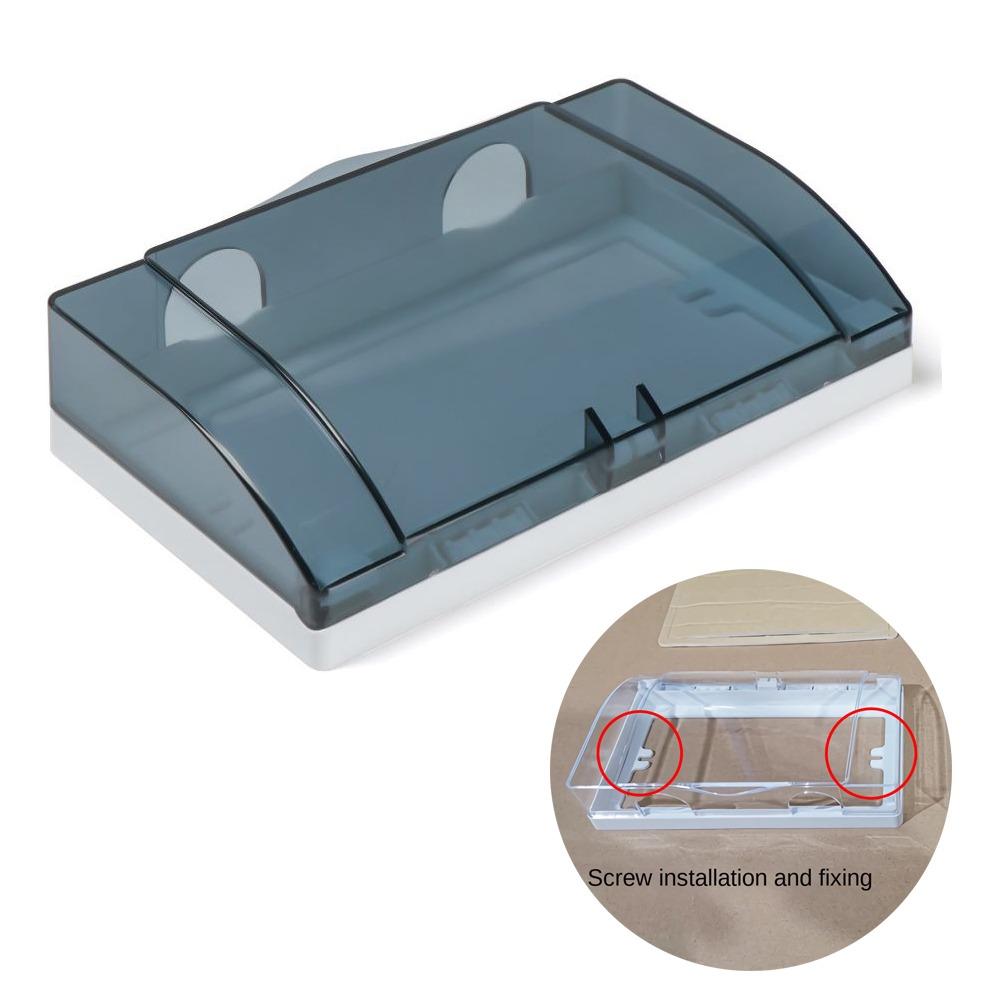 Прозрачная защитная коробка для выключателя Пластиковая брызгозащитная коробка для розетки Новый протектор для розетки Принадлежности для ванной комнаты