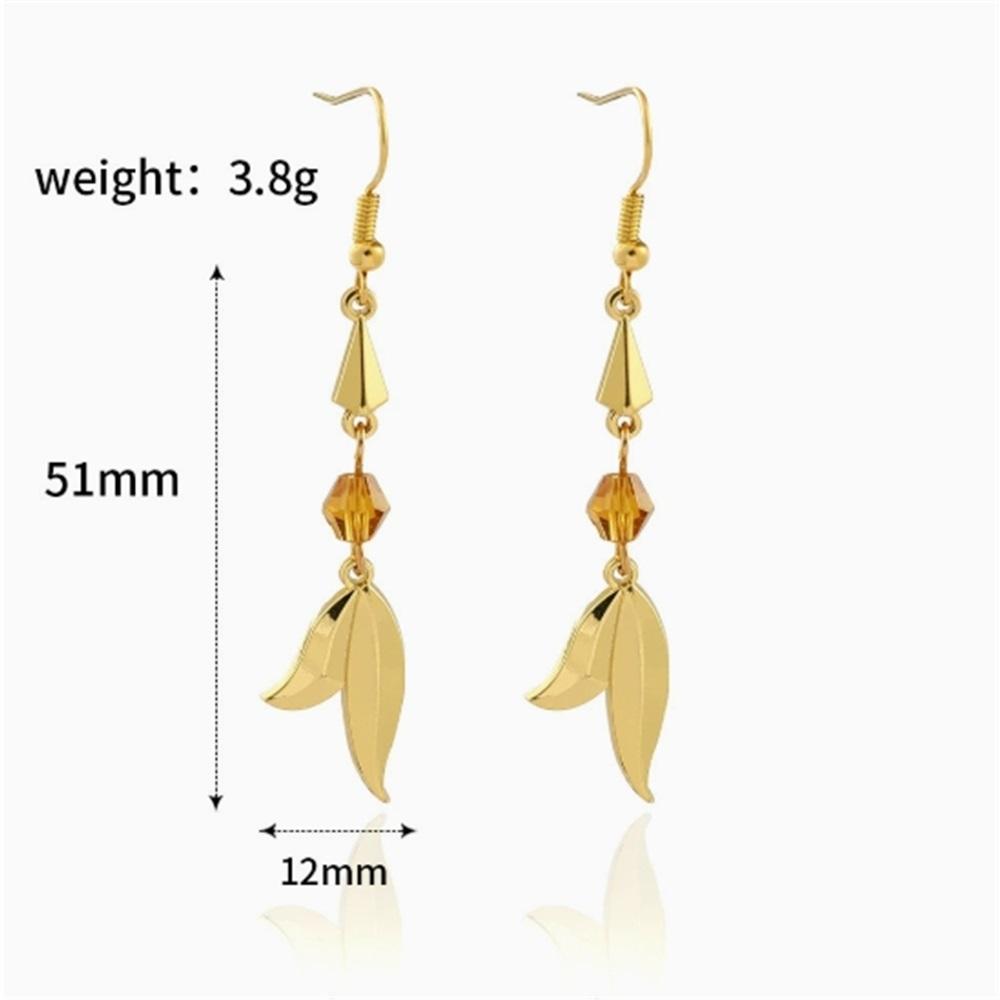 Game Genshin Impact Wanderer Kunikuzushi Scaramouche Cosplay Balladeer Asymmetric Earrings Women Eardrop Jewelry Accessories