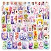50 Creative Flowers World Graffiti Stickers Diy Skateboard Refrigerator