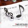 Lightweight File Clip Note Musical Scale Shape Reusable Hollow Out Portable Memo Paper Index Bookmark Book Office School Stationery Supplies