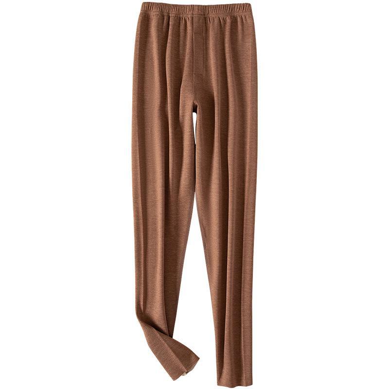 Мужские теплые шерстяные леггинсы с бархатной подкладкой - зимние брюки, защищающие от холода