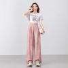 Tie-dye Linen Wide-leg Pants Summer New Cotton and Linen Casual Pants Thin High-waisted Straight Yamamoto Long Pants