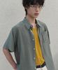 SENTAIR Wave Seersucker Cooling Short Sleeve Shirt_Green