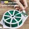 1 Roll 100M Multifunctional Plastic Steel Twist Tie Sturdy Reusable Garden Flower Plant Support Strap Tie