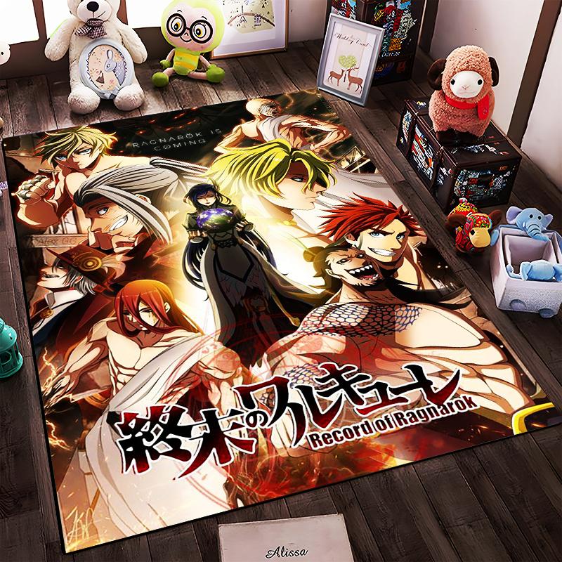 Anime Style Carpet - Record of Ragnarok Characters and Design Suitable for use as an anti-slip for living room bedroom sofas