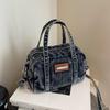 Vintage Denim Women's Small Purse and Handbags Large Capacity Bowling Crossbody Bags Versatile Shoulder Bags